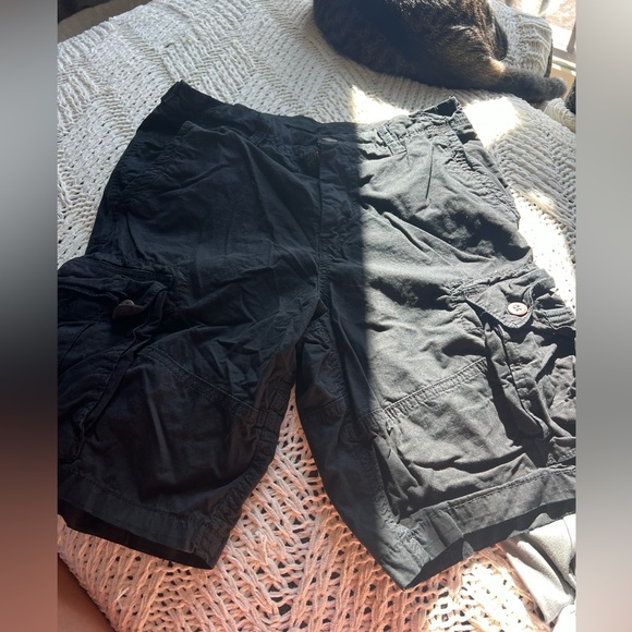 men’s black cargo shorts. size 32. american eagle - Picture 1 of 2